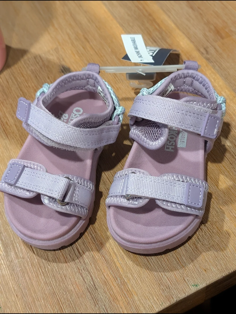 OshKosh B'gosh Lilac Adjustable Strap Kids Sandals